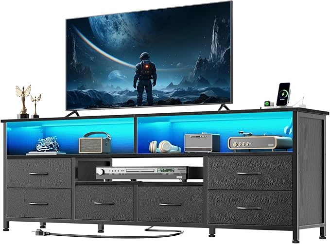 Furologee 63 Inch Entertainment Center Dresser