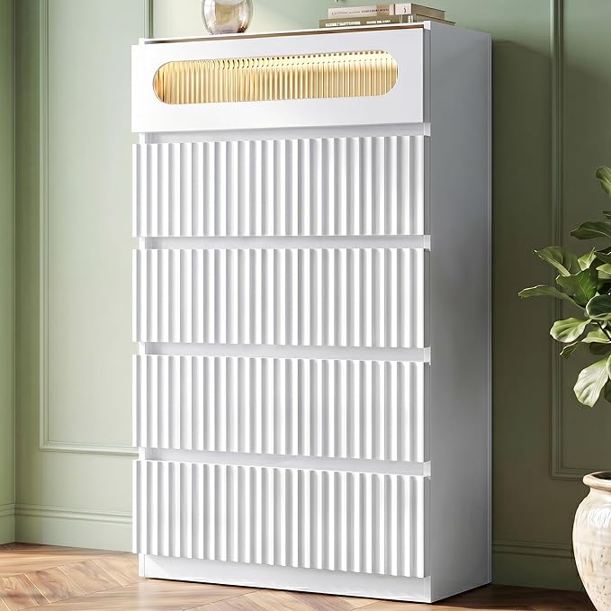senlin Fluted 5 Drawer Dresser,