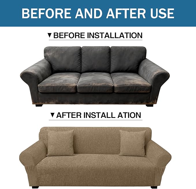 Sofa Slipcover with 2 Pillow Cover
