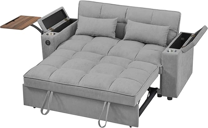 Auvsoce 65'' Convertible Sleeper Sofa Bed