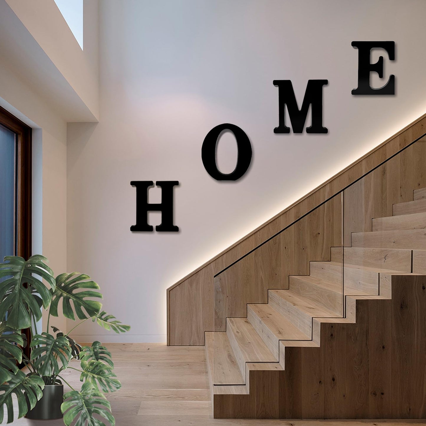 AOCEAN 10 Inch Black Wood Letters for Halloween Decorative Standing Slices Sign Board Decoration - Unfinished Craft Home Party Projects (B)