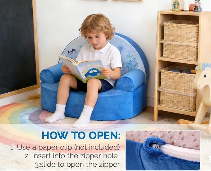 Snuggly Toddler Chair, Soft Kids Sofa