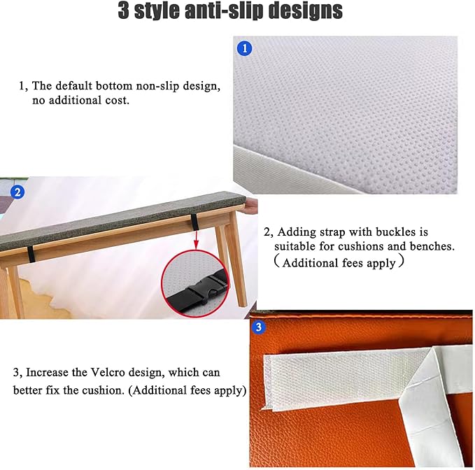 Custom Various Bench Cushion & Bay Window Seat Cushions,