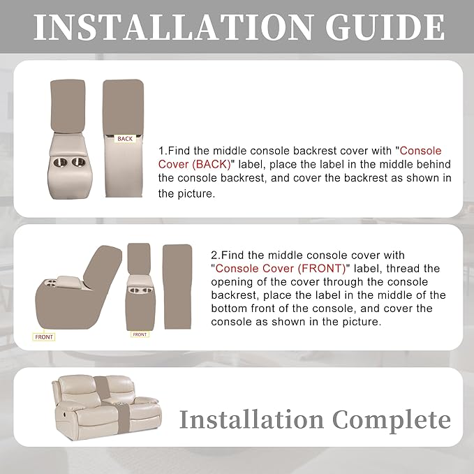 100% Waterproof Sectional Recliner Couch Covers