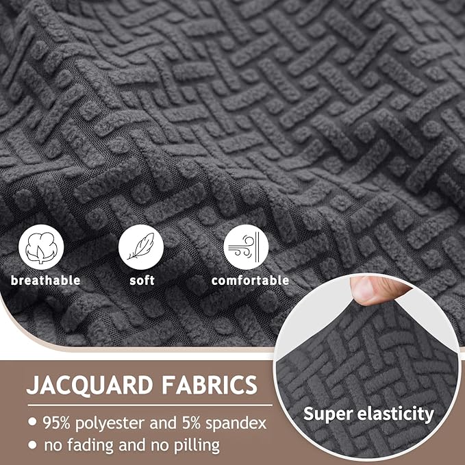 ALIECOM 100% Waterproof Recliner Sectional Couch Covers L Shape Stretch Corner