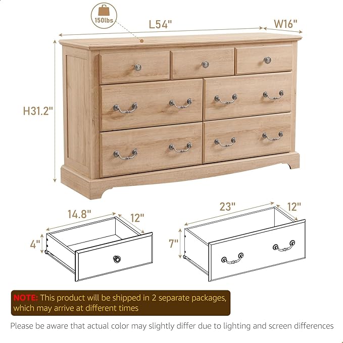 T4TREAM 7 Drawers Dresser Chests