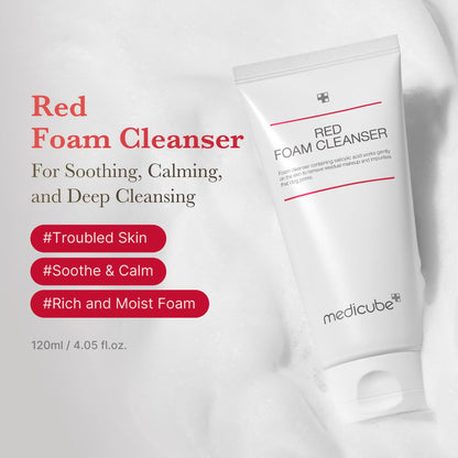 medicube PDRN Marshmallow Whip Cleanser | Face Wash, Cleansing Foam for Pore Care & Uneven Skin Tone | Gentle Daily Deep Cleansing | Hydrating and Nourishing Facial Cleanser | Korean Skincare