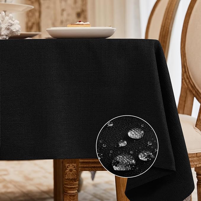 BALCONY & FALCON Rectangle Tablecloth Washable Wrinkle Resistant and Water