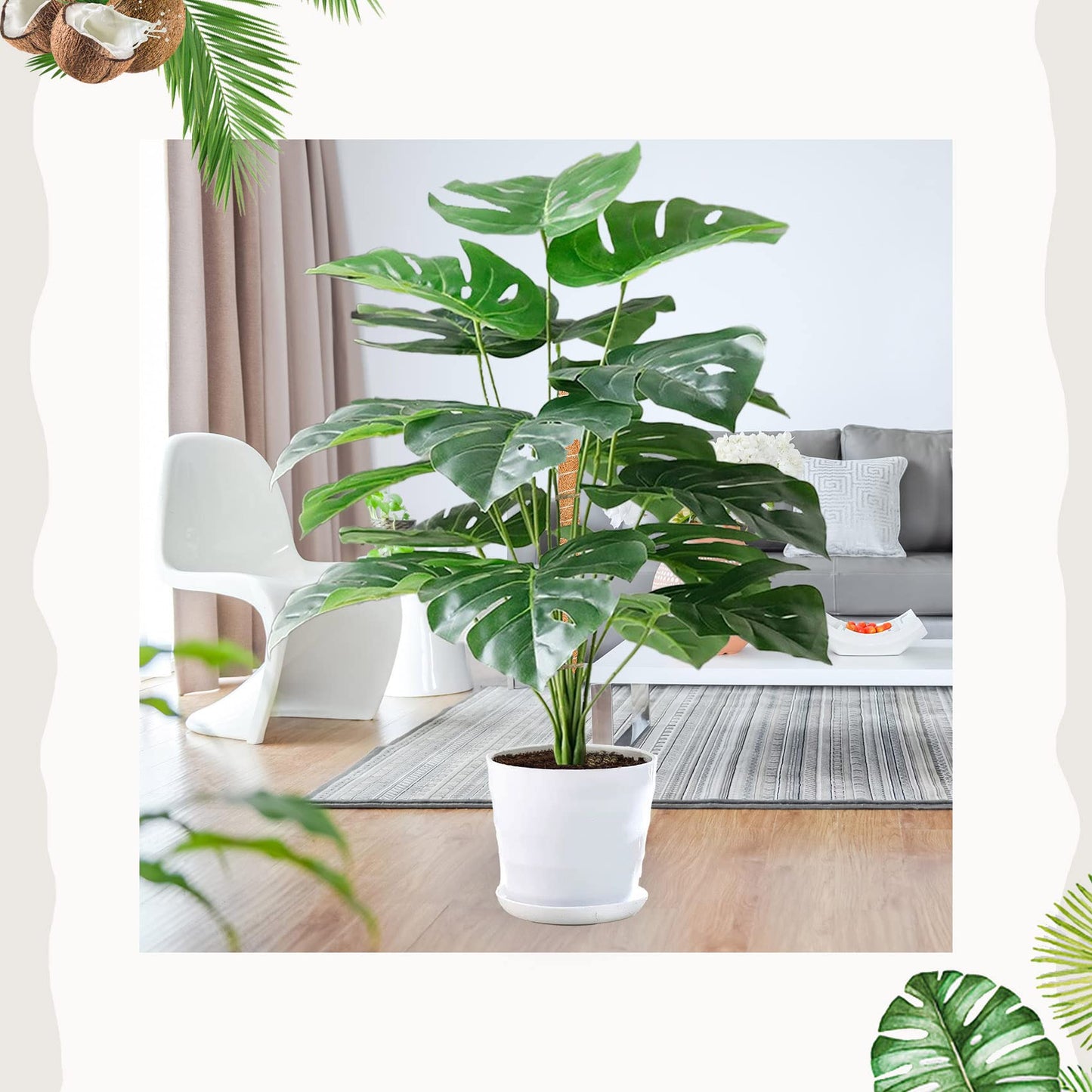 Dimpoo 2 Pack Moss Pole, 35.4-Inch Moss Poles for Plants Monstera,Bendable Plant Support Stakes for Climbing Plants Indoor, Garden Trellis Plant Stick for Potted Plants, Pothos Philodendron