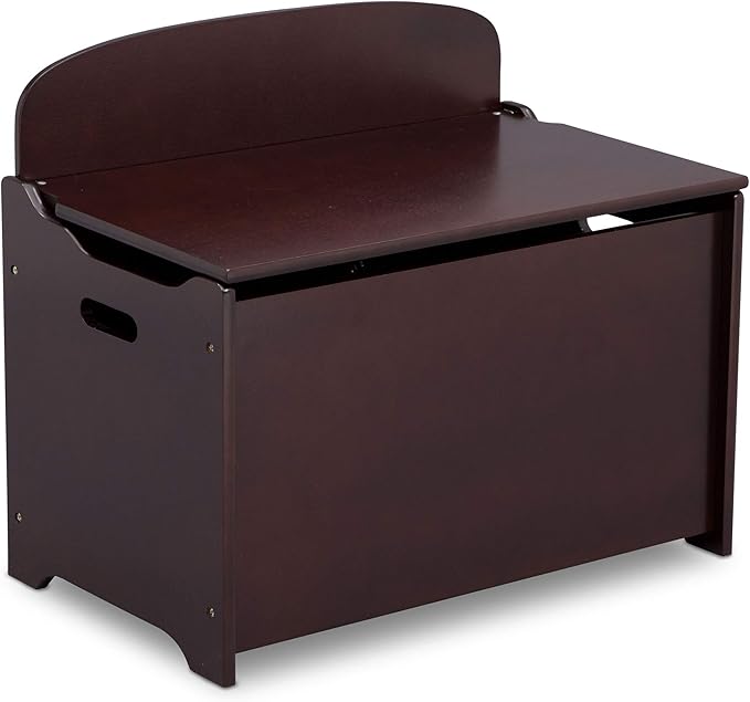 Delta Children MySize Deluxe Toy Box, Dark Chocolate