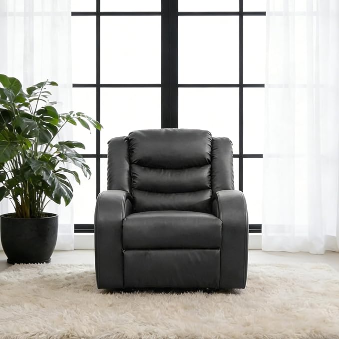 3-Piece Couch Living Room Furniture Sets, Sectional Recliner Sofa Set, Leather