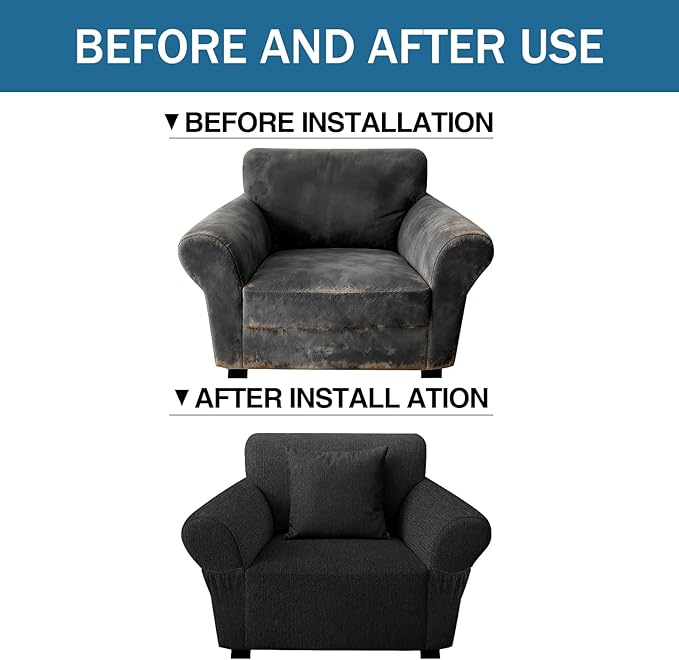 Armchair Slipcover with 1 Pillow Cover