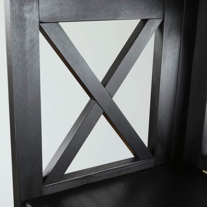 Montego 5-Shelf Bookcase-Black