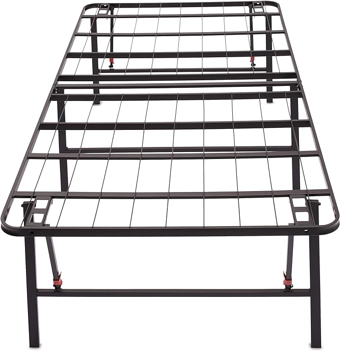 Amazon Basics Foldable Metal Platform Bed Frame, Noise-Free Mattress Foundation
