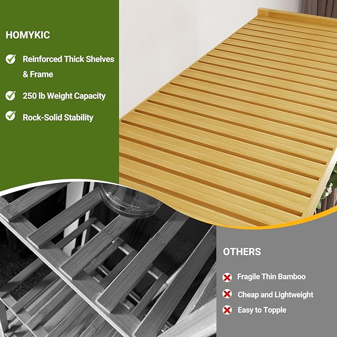 Homykic Bamboo Clothes Rack