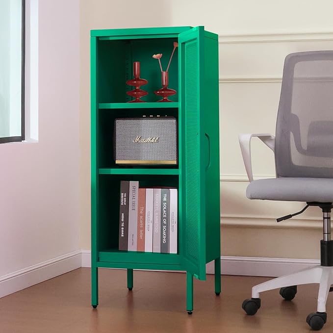 Slim Metal Storage Cabinet