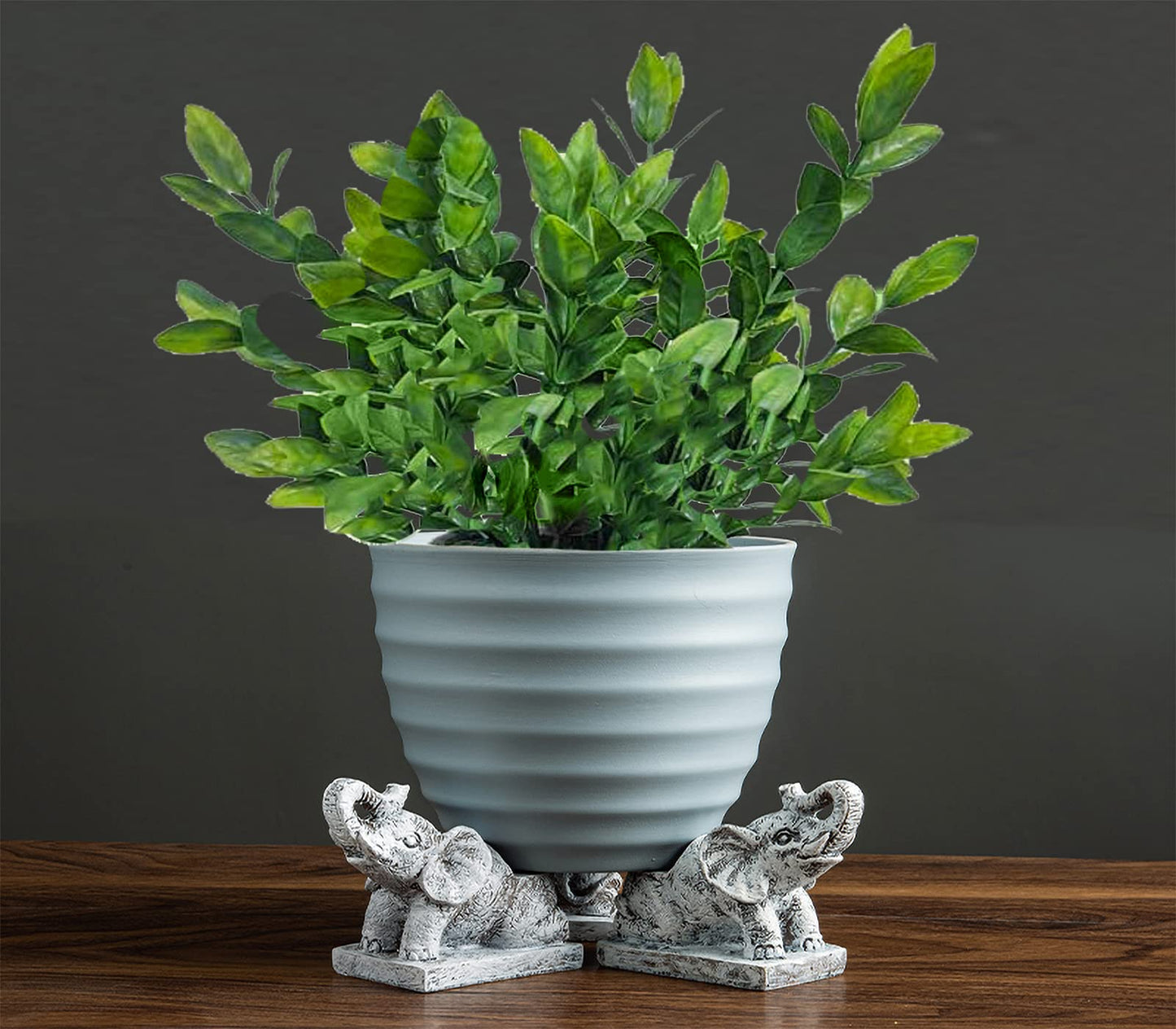 dgudgu Pot Feet for Outdoor & Indoor Planters - Elephant Shaped Planter Risers Improve Airflow & Drainage