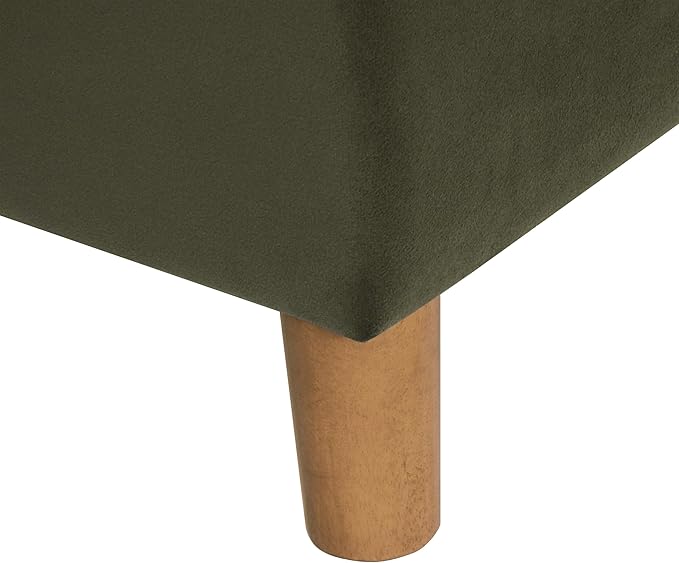 HomePop - Dinah 24" Storage Ottoman- Loden Green Velvet