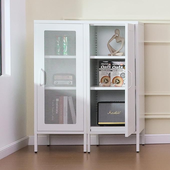 Slim Metal Storage Cabinet