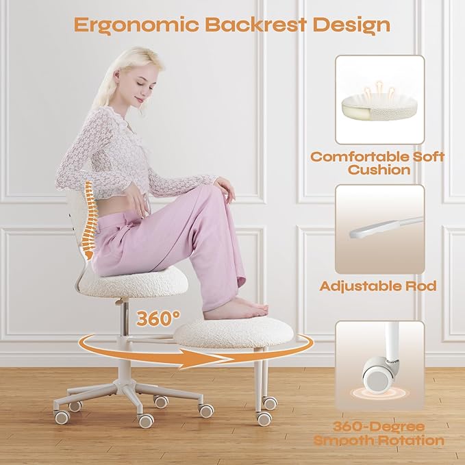 Pinmoco Ergonomic Cross Legged Office Chair