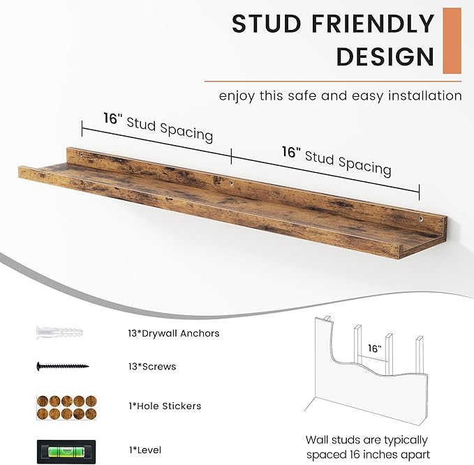 FLYJOE Floating Picture Ledge Shelves