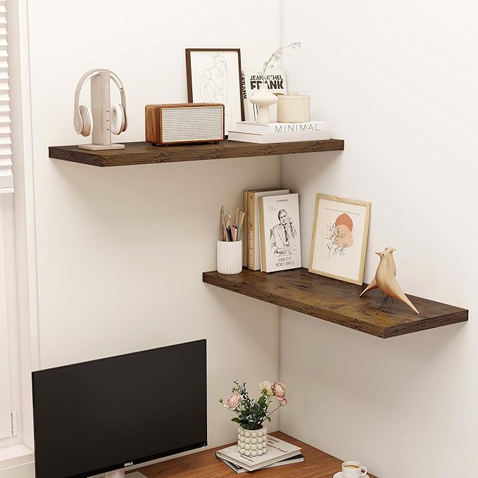 Dreamland 36" Floating Shelves for Wall, Wall-Mounted Shelves for Bedroom