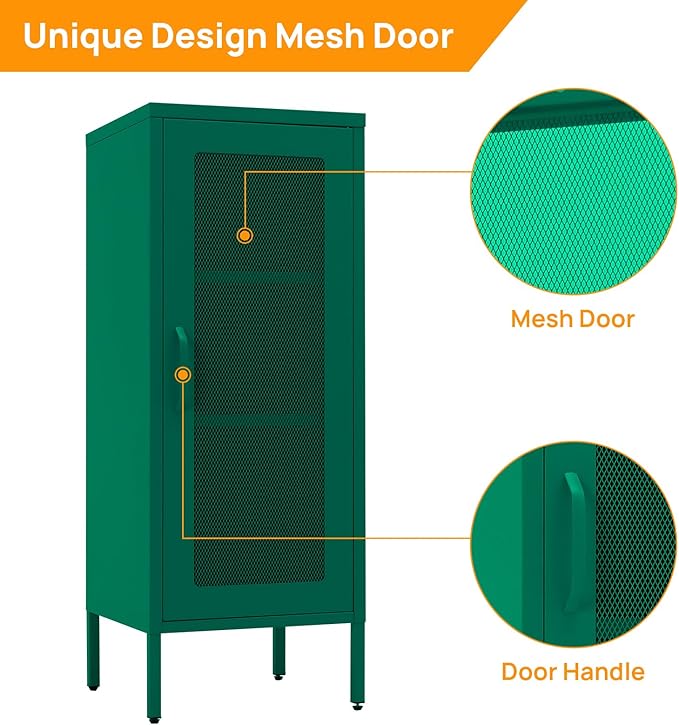 Slim Metal Storage Cabinet