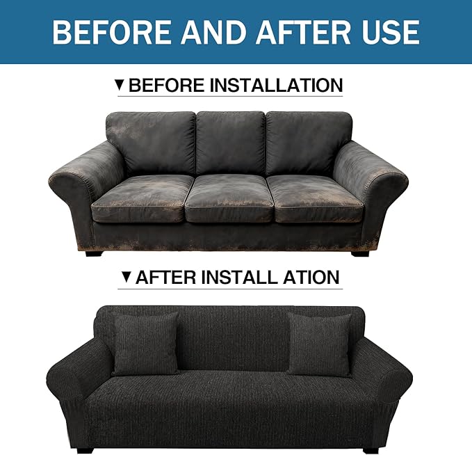Sofa Slipcover with 2 Pillow Cover