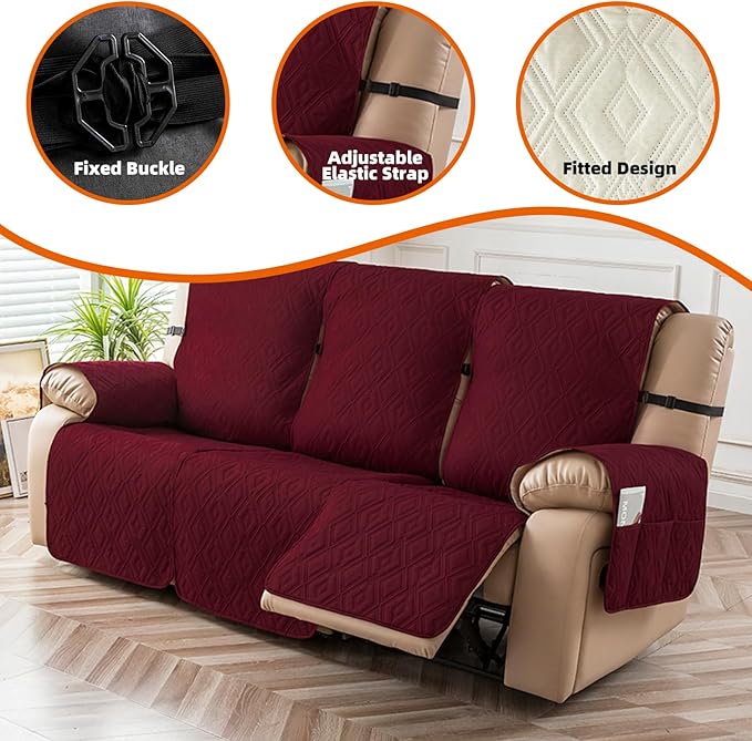 Genina Waterproof Reclining Couch Cover