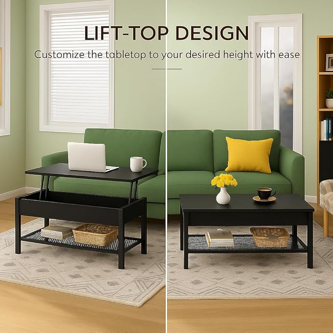 Homieasy 41.7" Lift Top Coffee Table