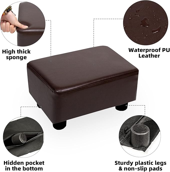 CAROLMADE Small Foot Stool Ottoman Footstool
