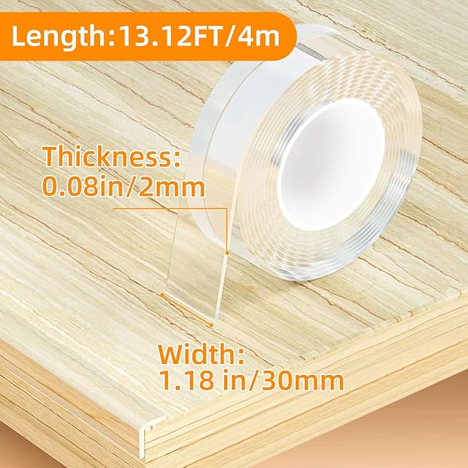 1.18 in x 13.12 FT, Self Adhesive Protective Bumper Guards