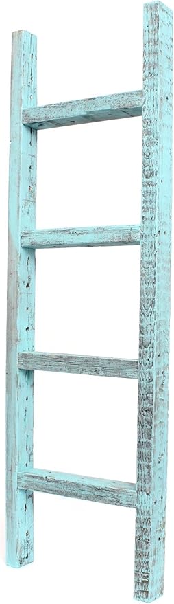 BARNWOODUSA Rustic Decorative Ladder