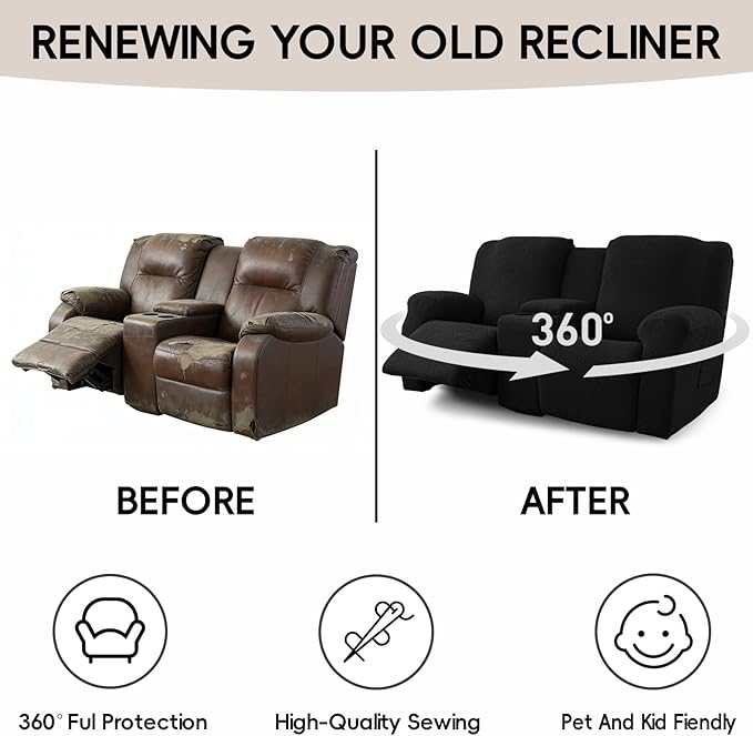 6-Piece Recliner Loveseat Covers