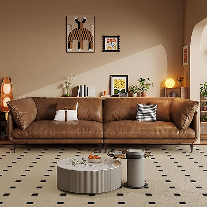 AODIOU Furniture Legs Brown Metal feet: Cabinet Legs 4 Inch Vintage Sofa