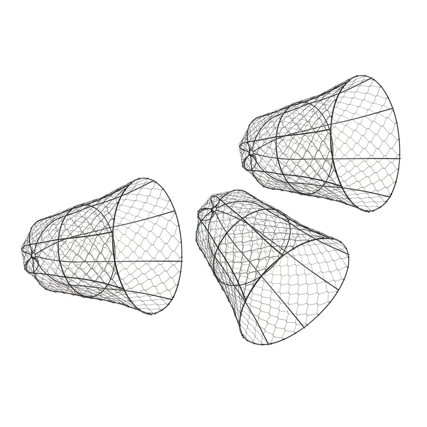 Garden Chicken Wire Cloche 10 Pack Garden Cloches for Plants Wire Plant Protectors from Animals Bell Shape Design Hook on the Top Thickened Iron Construction for Seedlings Shrubs Protection