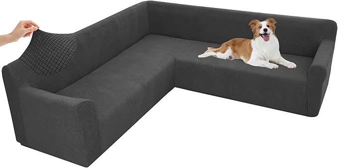 Arfntevss Stretch Sectional Couch Covers L Shaped Corner Sectional Sofa Cover