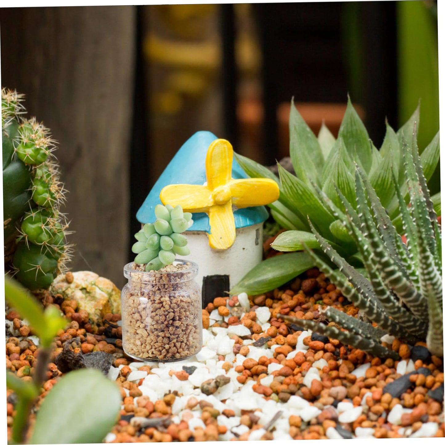 Mipcase 10pcs Mini Glass Bottles Succulent Landscape Decor Test Tube Vases Micro Terrariums for Plant Propagation
