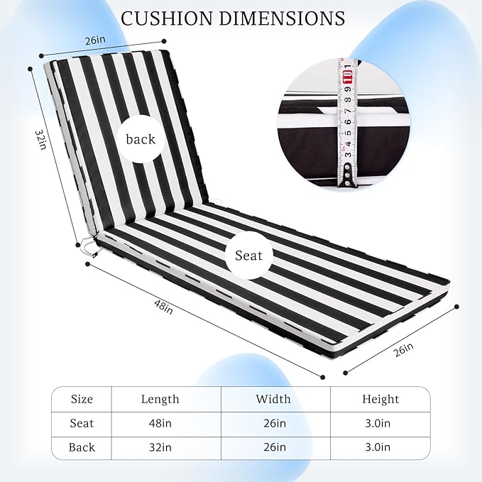 Chaise Lounge Cushions Outdoor