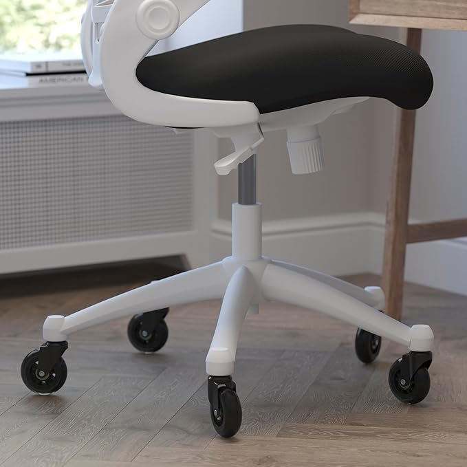 Flash Furniture Kelista Mid-Back Black Mesh Swivel Ergonomic Task Office Chair