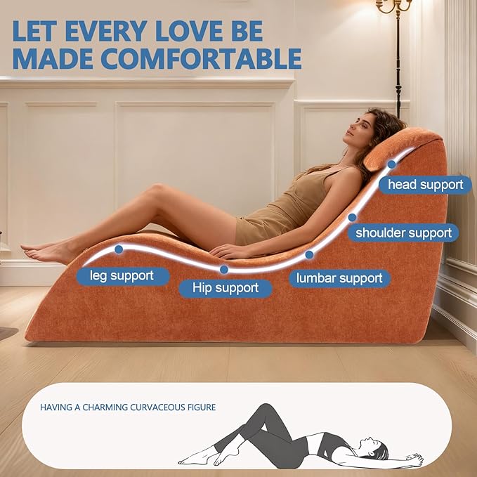 Yoga Chair Lounge for Adult, Yoga Lounge Chair，Ergonomic Chaise Lounge Chair