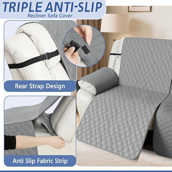 Arfntevss Recliner Sectional Couch Covers Waterproof L Shape Sofa Cover