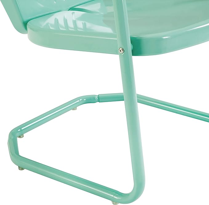 Crosley Furniture Griffith Outdoor Chair, Retro Metal Patio Chairs