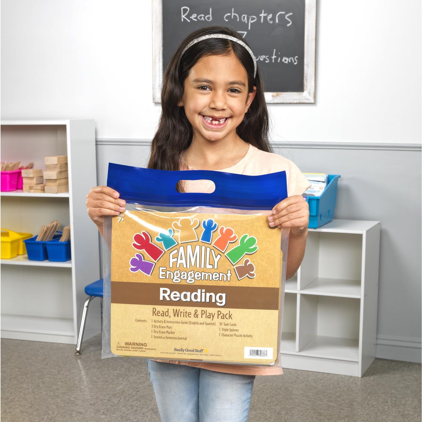 Really Good Stuff Family Engagement Reading - Read, Write and Play Pack - Second Grade