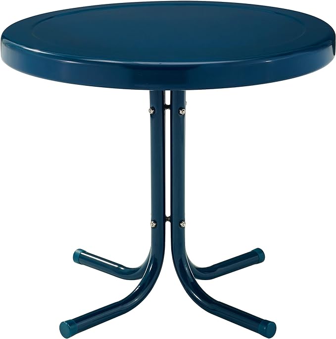 Crosley Furniture Griffith Weather Resistant Retro Metal Outdoor Side Table