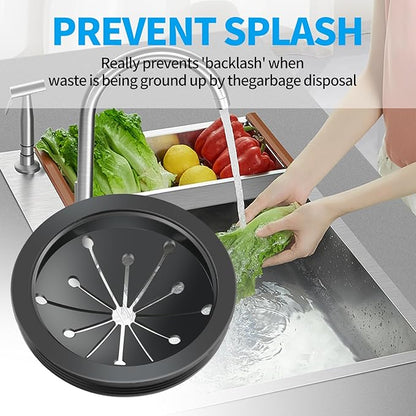 2 Pcs Garbage Disposal Splash Guard, 3 1/8" Sink Rubber Guard