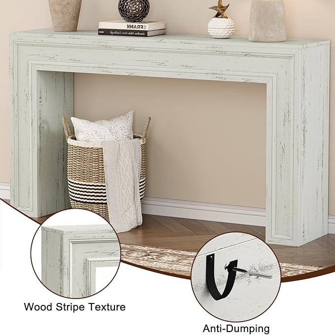 Rresyet 55 Inch Long Console Table, Sofa Table Behind Couch, Entryway Table