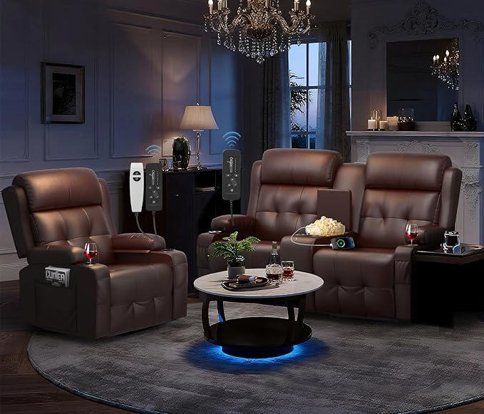 Recliner Sofa Set, RV Wall Hugger Recliners