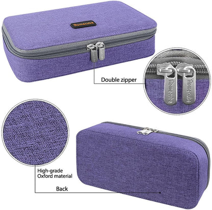 Homecube Big Capacity Pencil Case Oxford Cloth Bag Storage Pouch Marker Pen Pencil Cute Stationery Organizer Bag Holder with Zipper for Middle High School & Office Boy Girl Teen