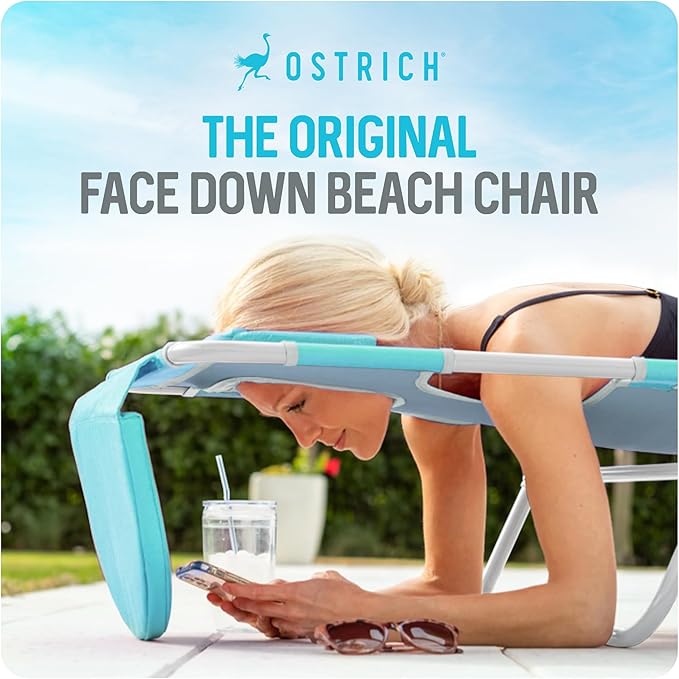 Ostrich the Original Chaise 72 x 22 Inch Lounge Portable Reclining Lounger